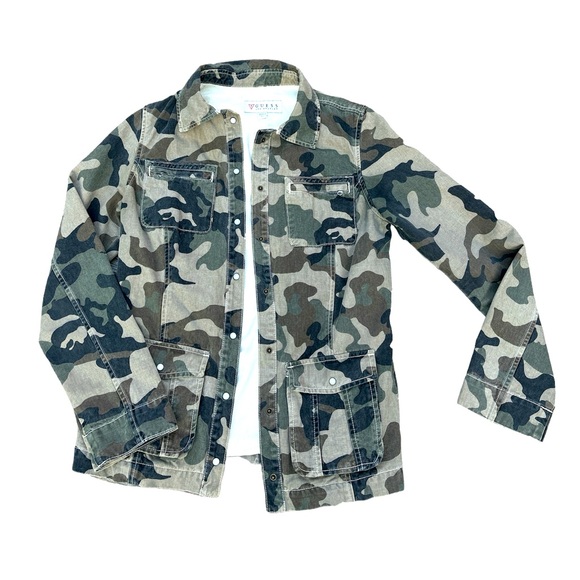 Guess Camo button down jacket - Picture 1 of 2